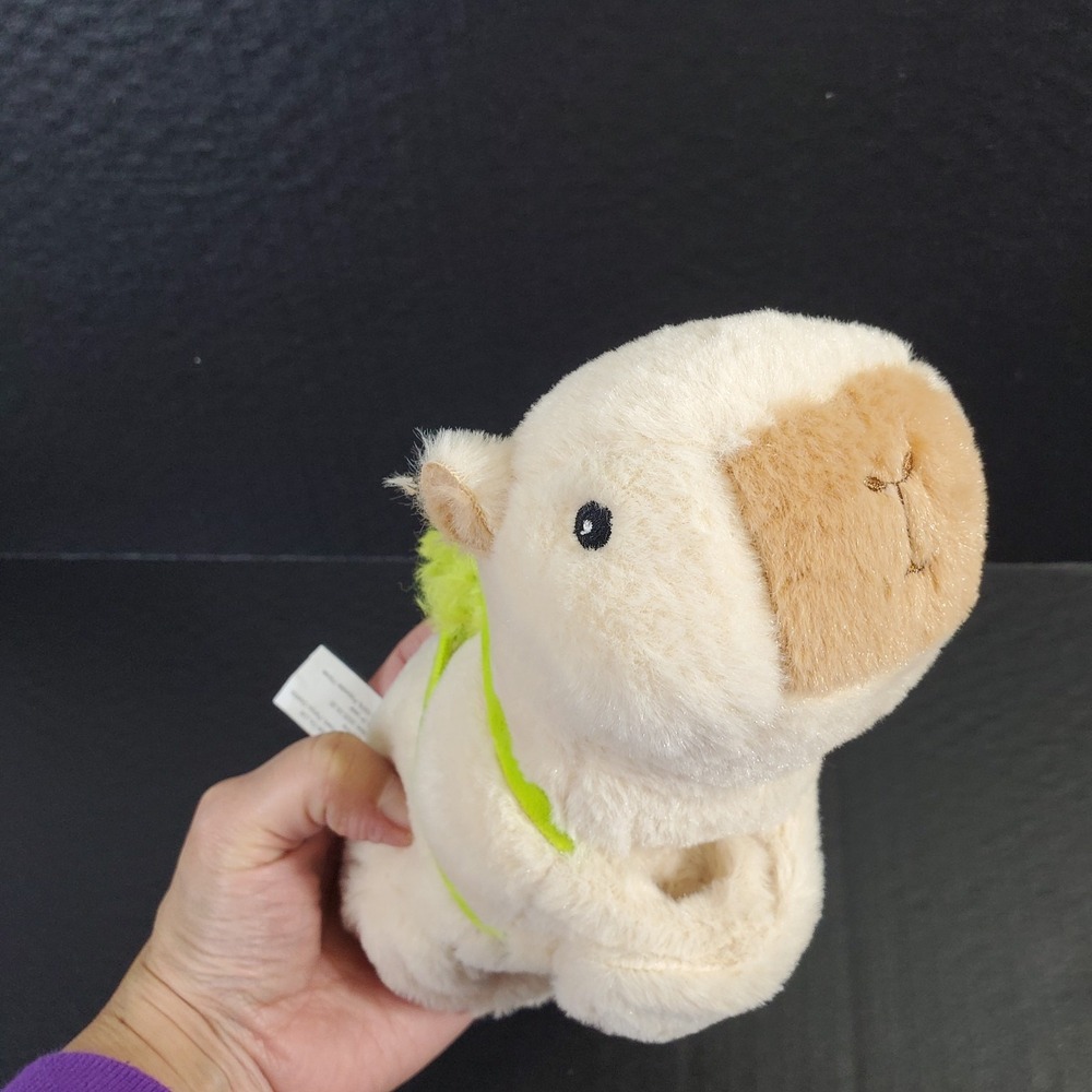 Capybata Plush Slap Band Wearable Stuffed Animal Bracelet W/Tennis Ball Backpack